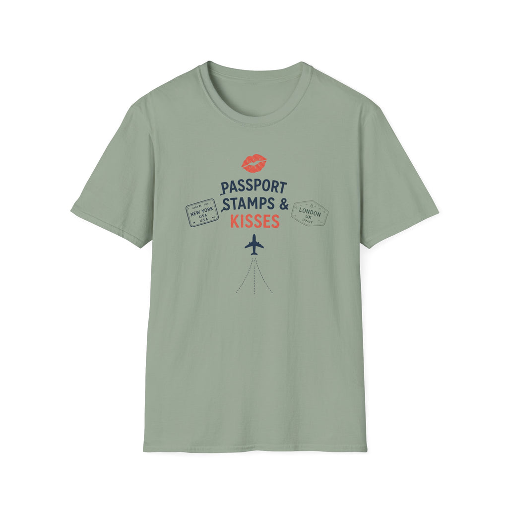Passport Stamps and Kisses T-shirt