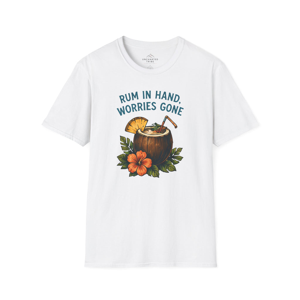 Rum in Hand, Worries Gone T-Shirt