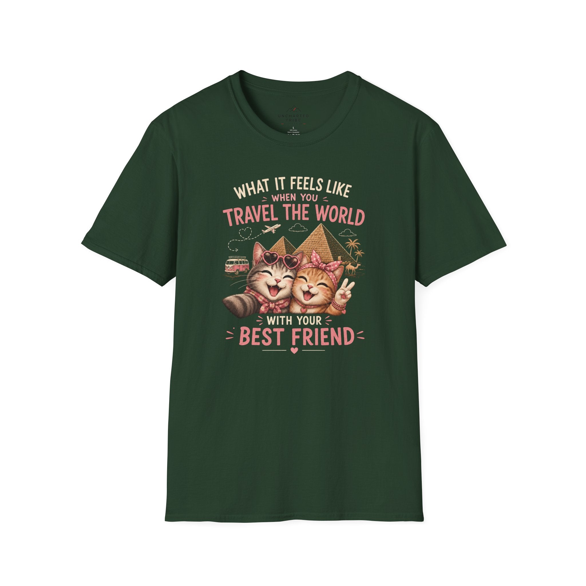 Traveling Kitty Best Friends T-Shirt