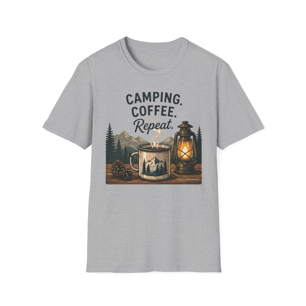 Camping. Coffee. Repeat. T-shirt