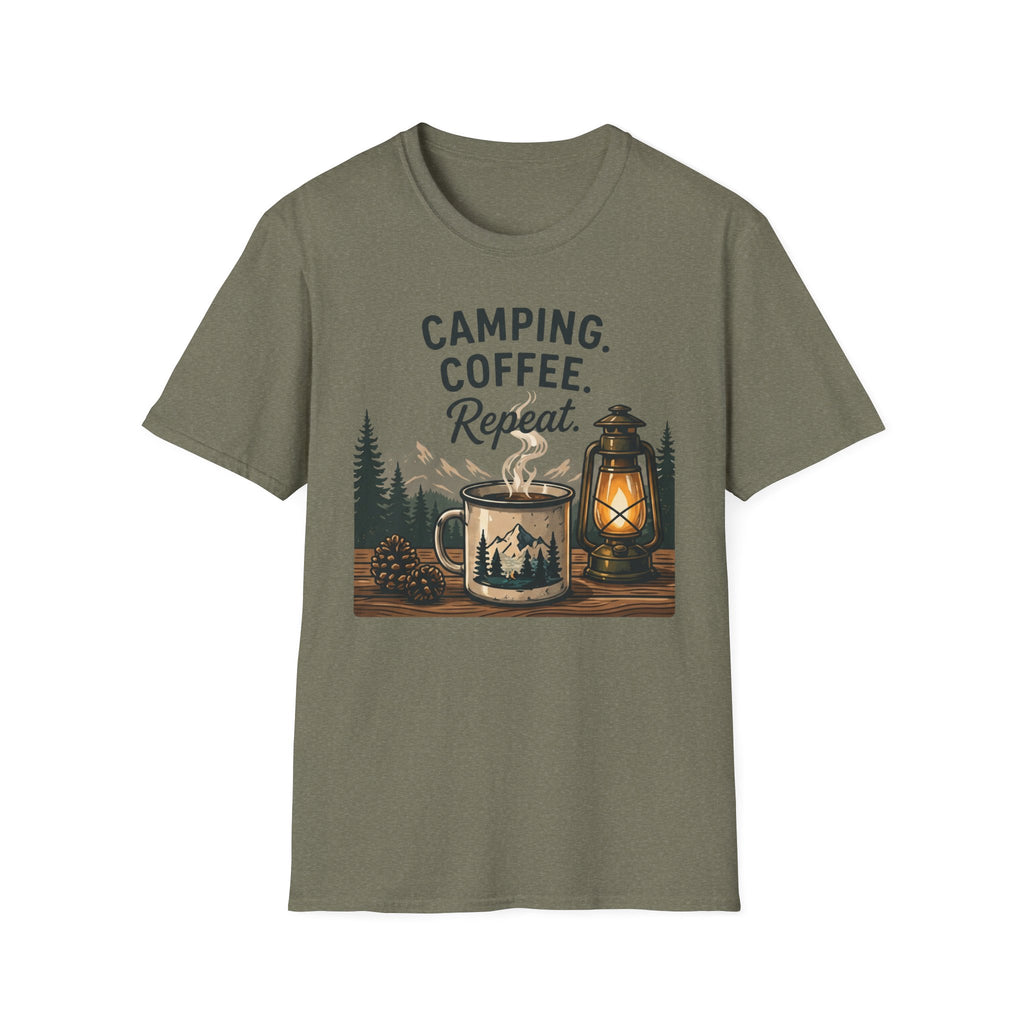 Camping. Coffee. Repeat. T-shirt