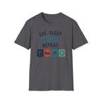 Eat Sleep Cruise Repeat T-shirt