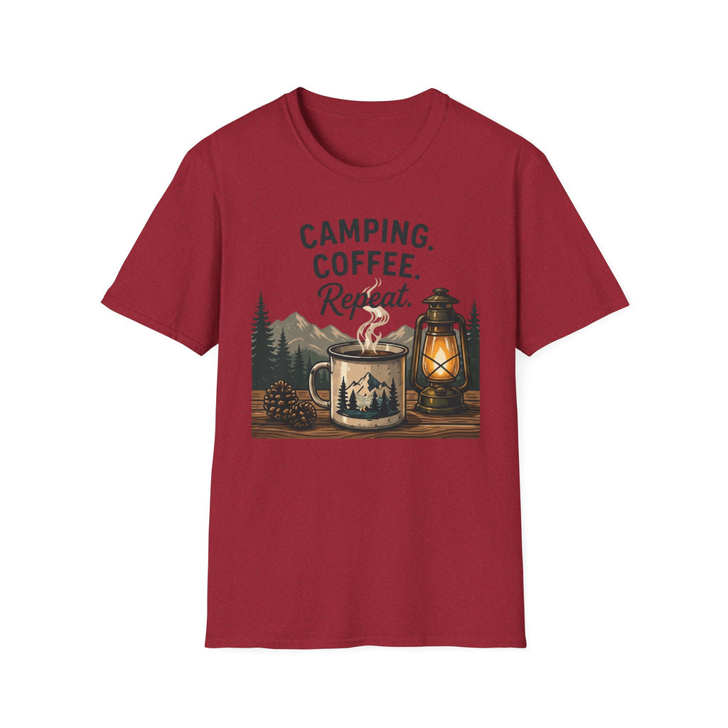 Camping. Coffee. Repeat. T-shirt
