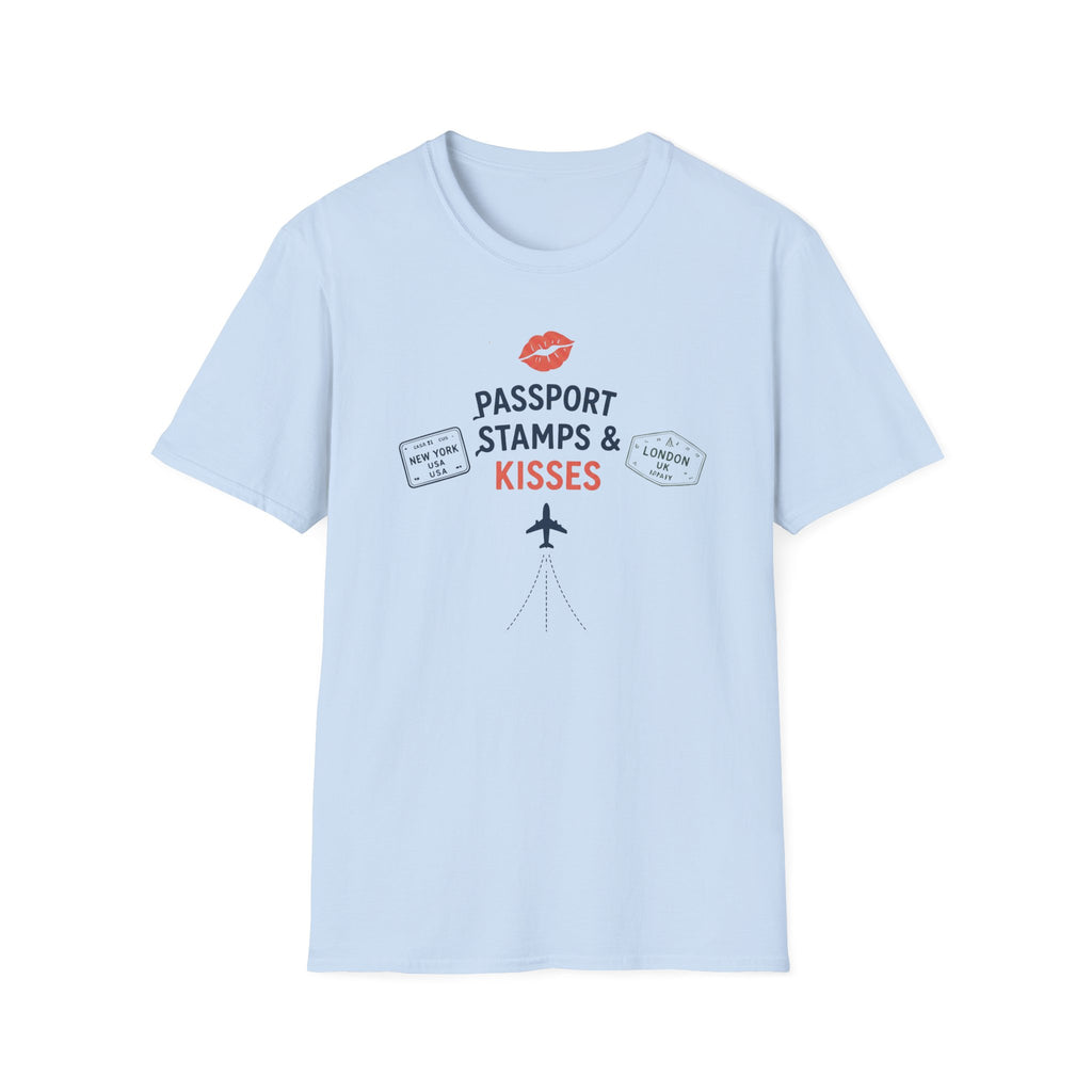 Passport Stamps and Kisses T-shirt