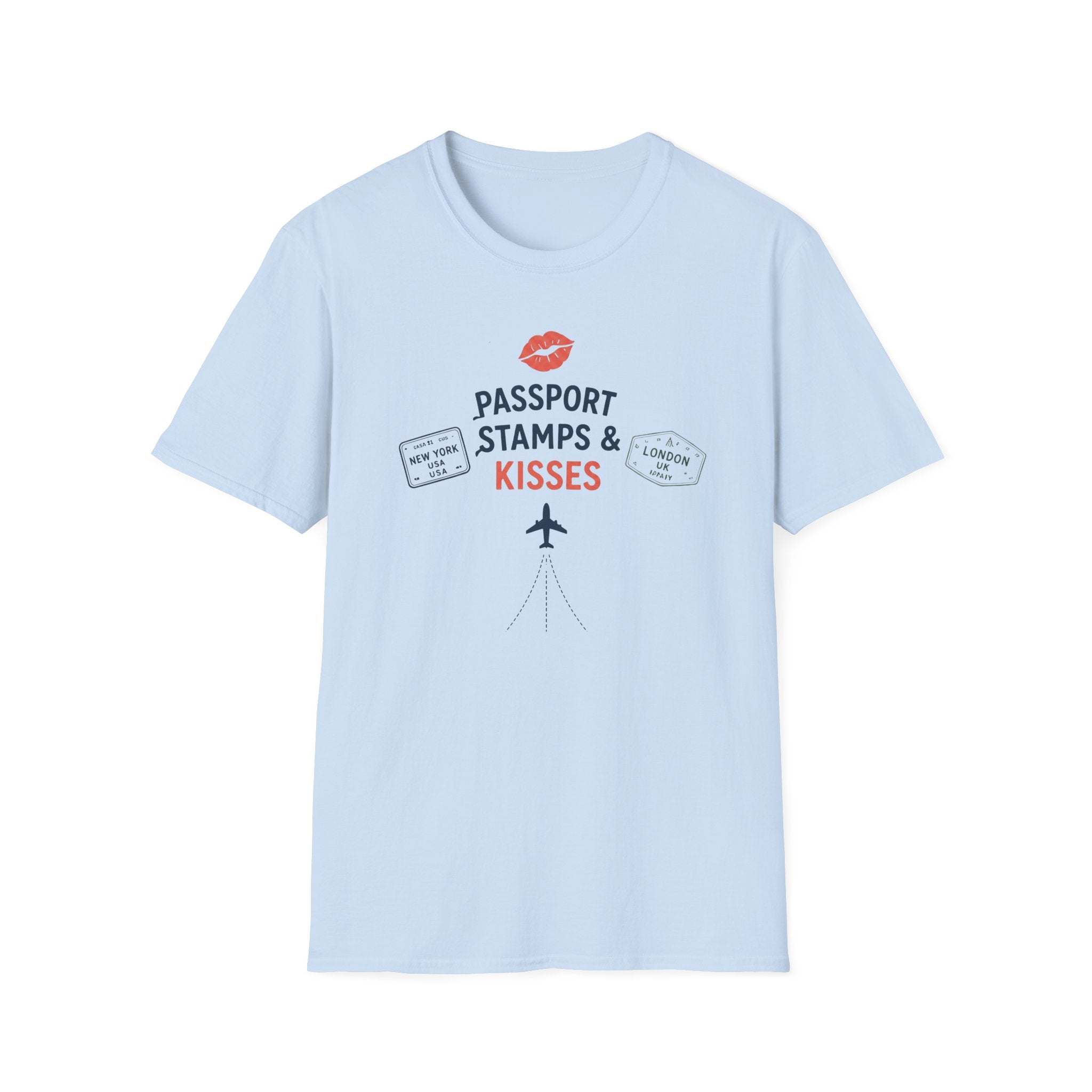 Passport Stamps and Kisses T-shirt
