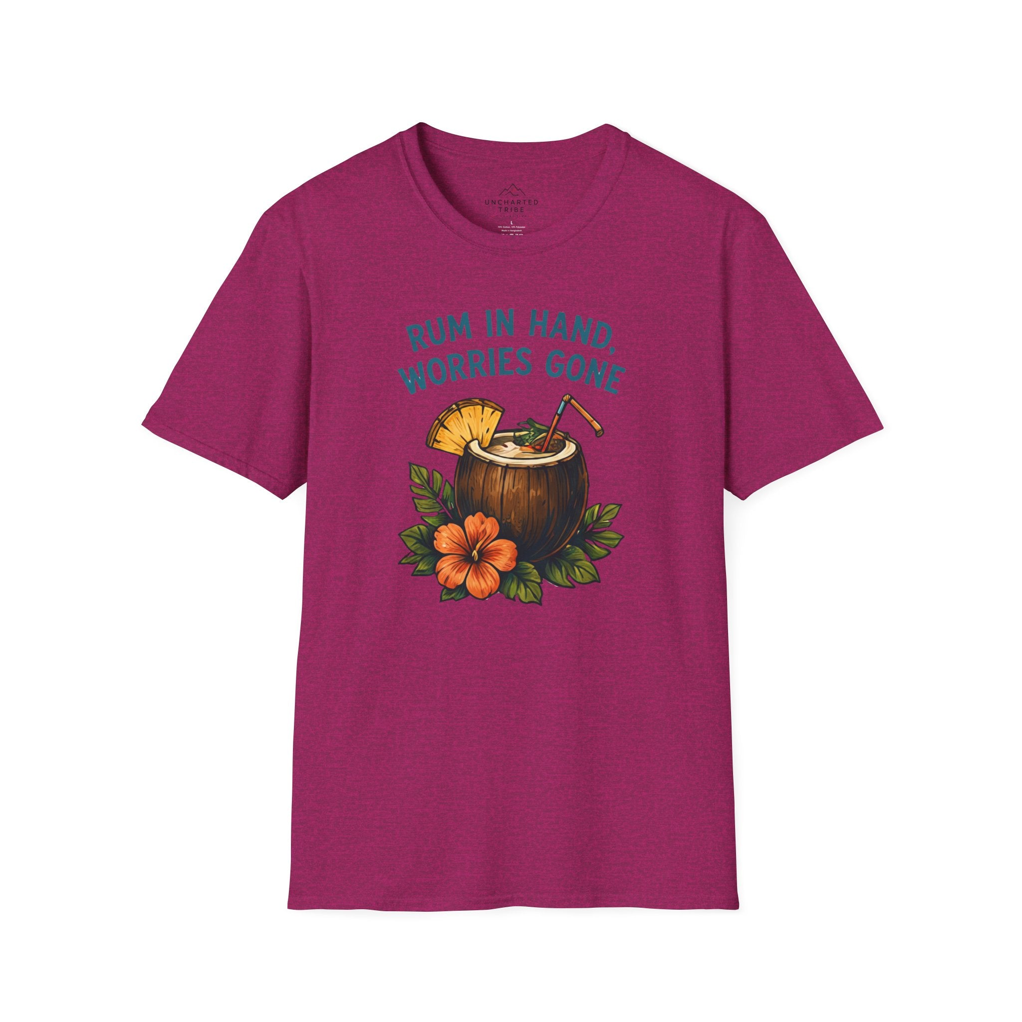Rum in Hand, Worries Gone T-Shirt