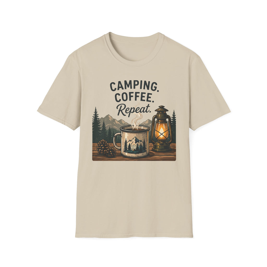 Camping. Coffee. Repeat. T-shirt