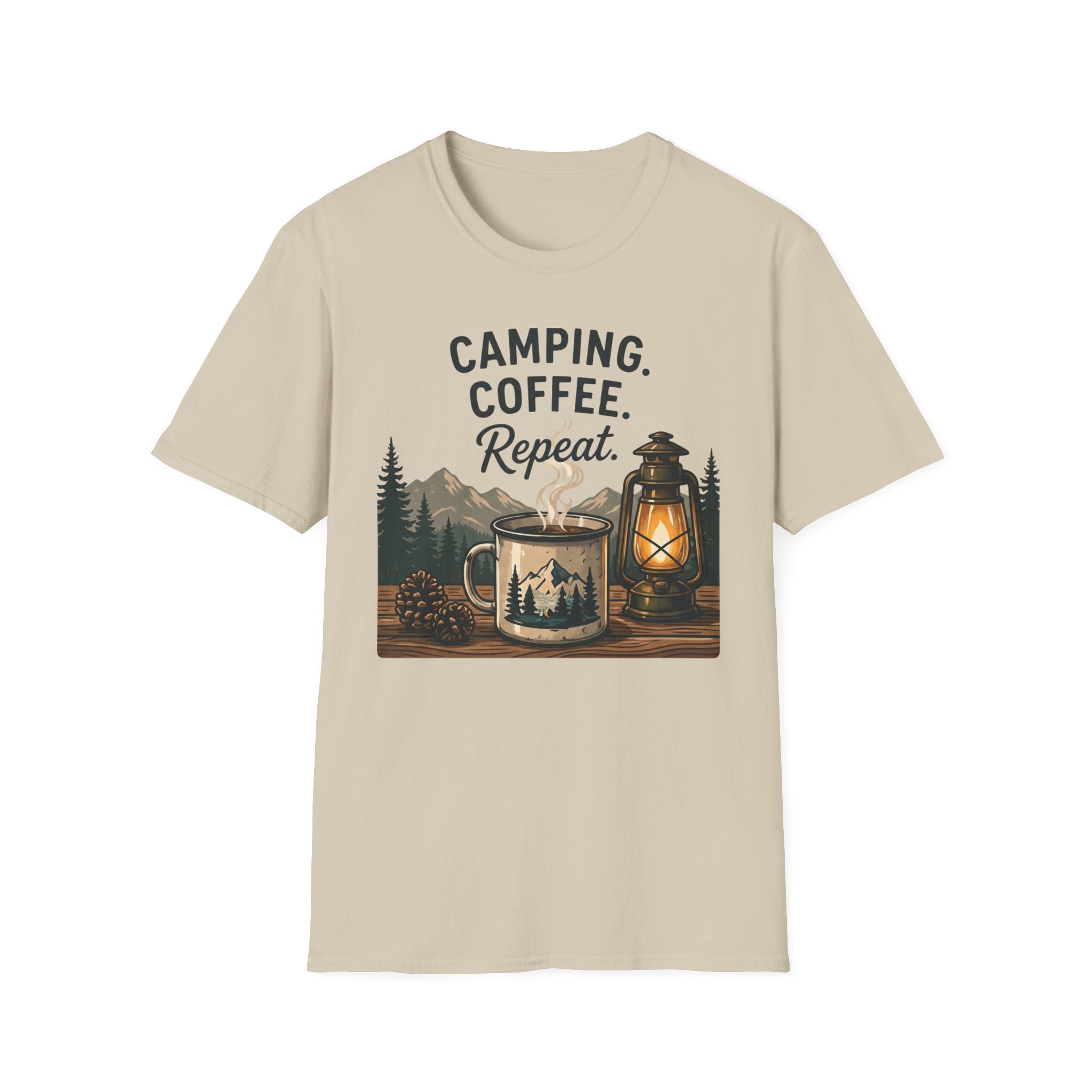 Camping. Coffee. Repeat. T-shirt
