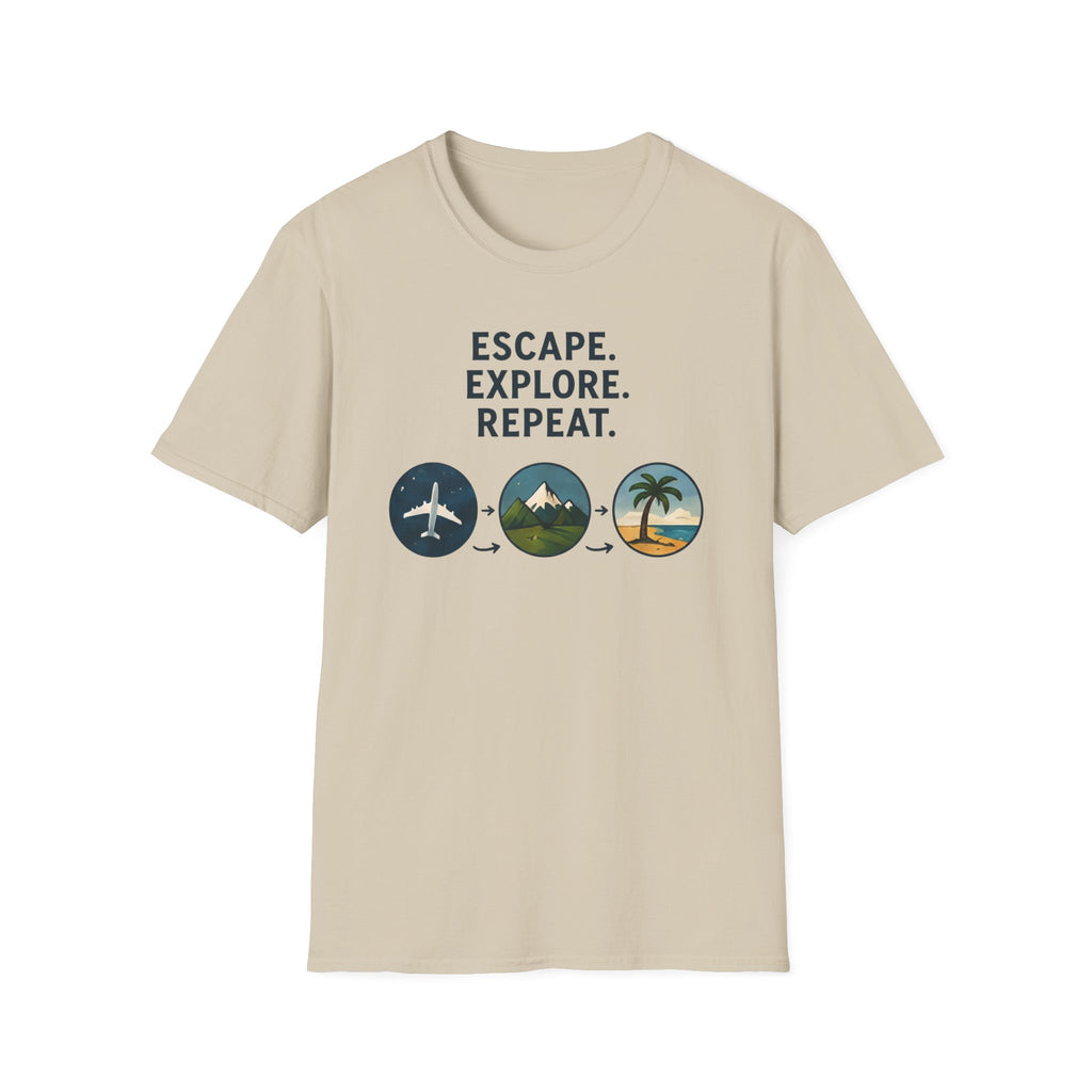 Escape Explore Repeat T-shirt