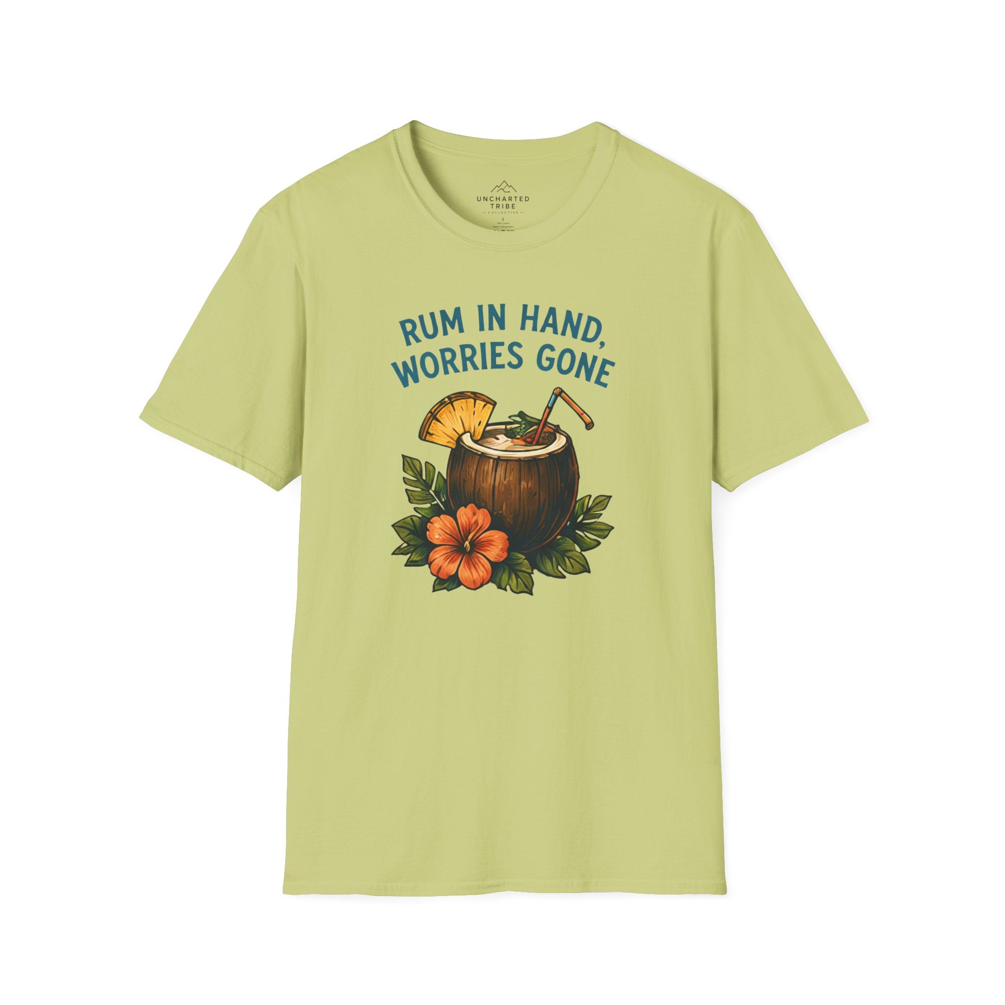 Rum in Hand, Worries Gone T-Shirt