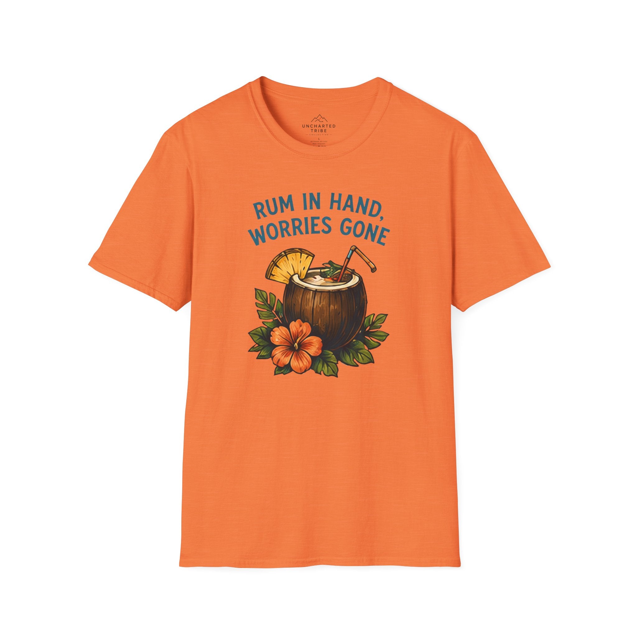 Rum in Hand, Worries Gone T-Shirt
