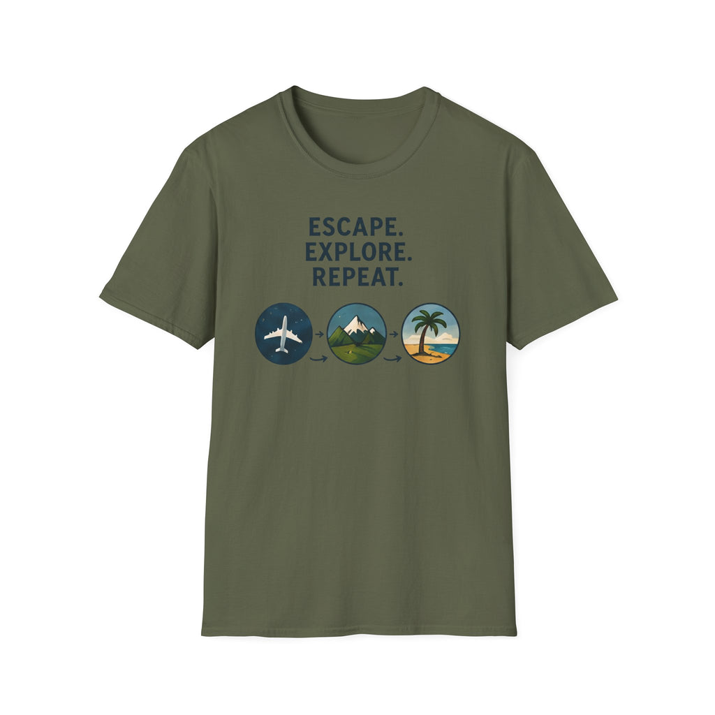 Escape Explore Repeat T-shirt