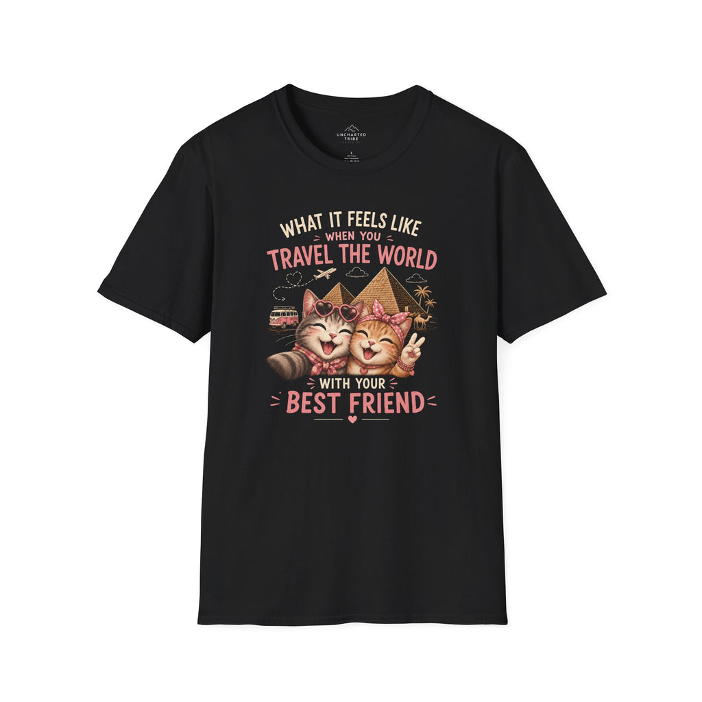 Traveling Kitty Best Friends T-Shirt