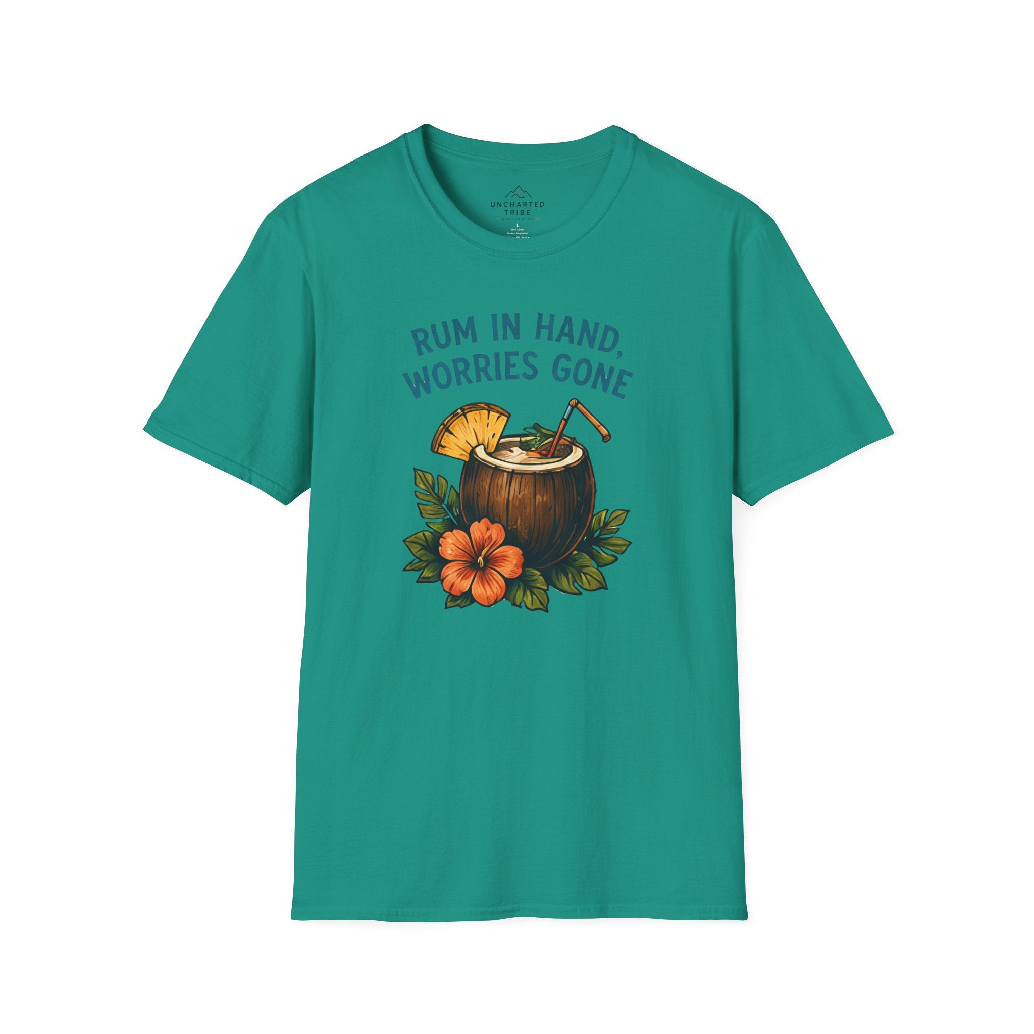 Rum in Hand, Worries Gone T-Shirt
