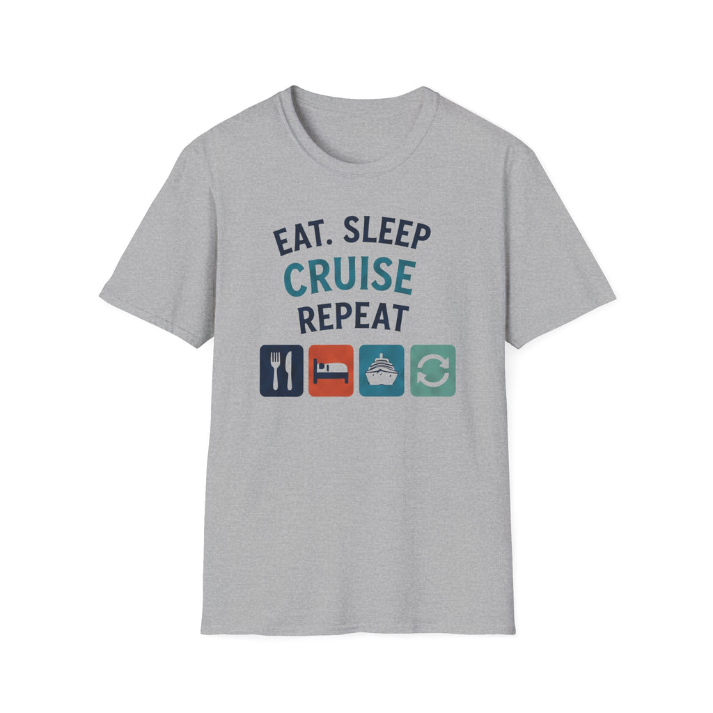 Eat Sleep Cruise Repeat T-shirt
