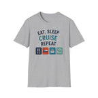 Eat Sleep Cruise Repeat T-shirt