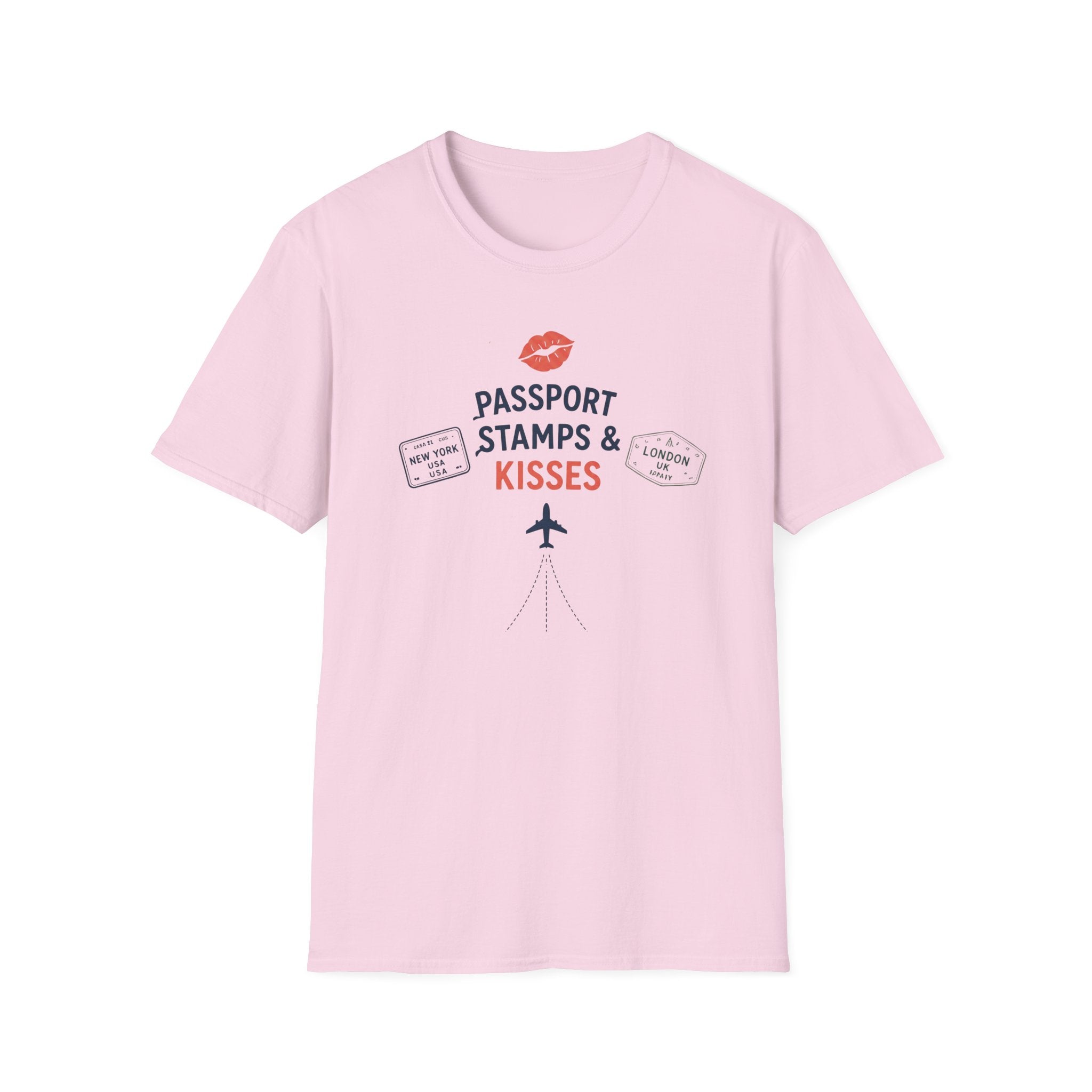 Passport Stamps and Kisses T-shirt