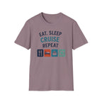 Eat Sleep Cruise Repeat T-shirt