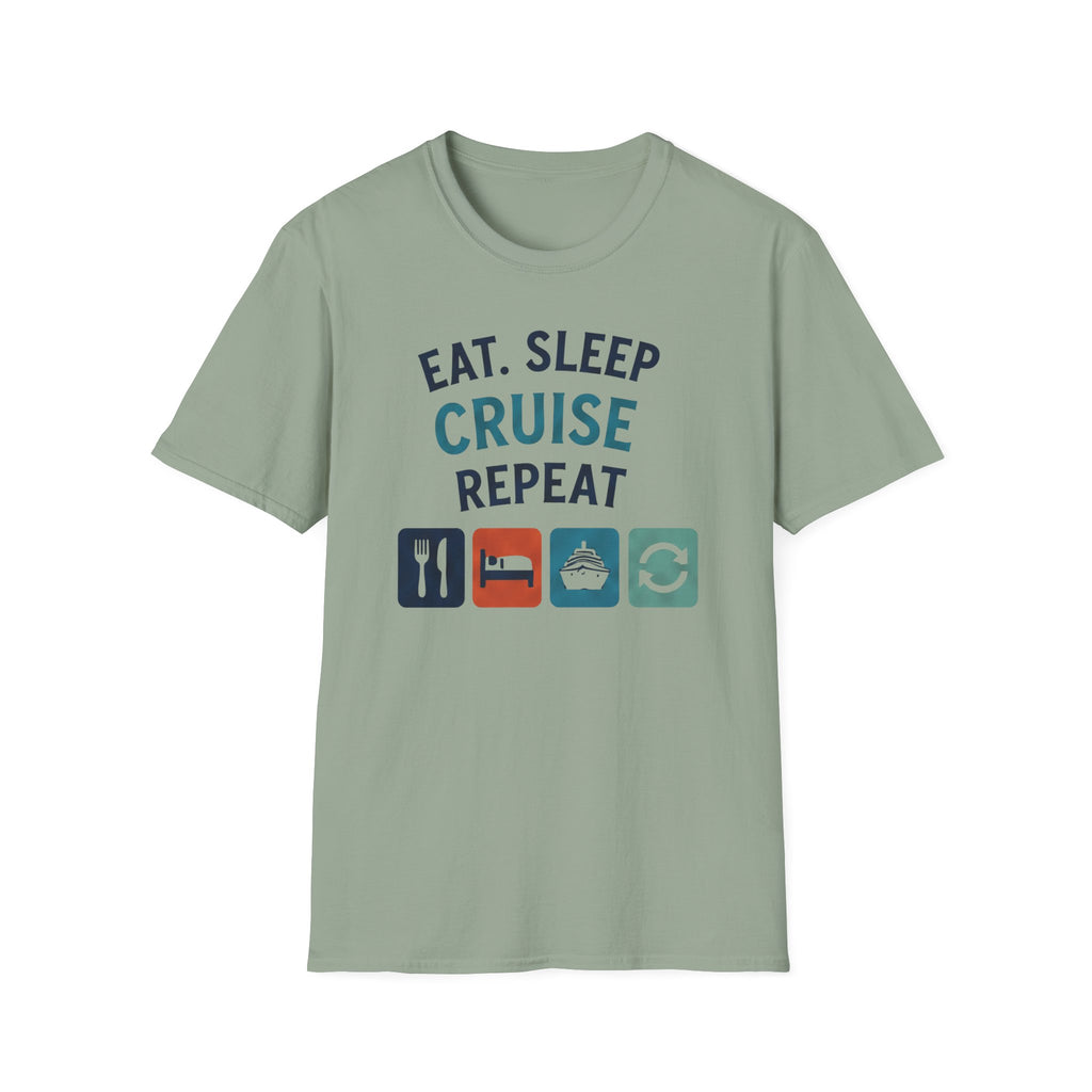 Eat Sleep Cruise Repeat T-shirt