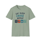 Eat Sleep Cruise Repeat T-shirt