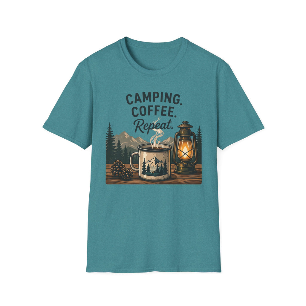 Camping. Coffee. Repeat. T-shirt