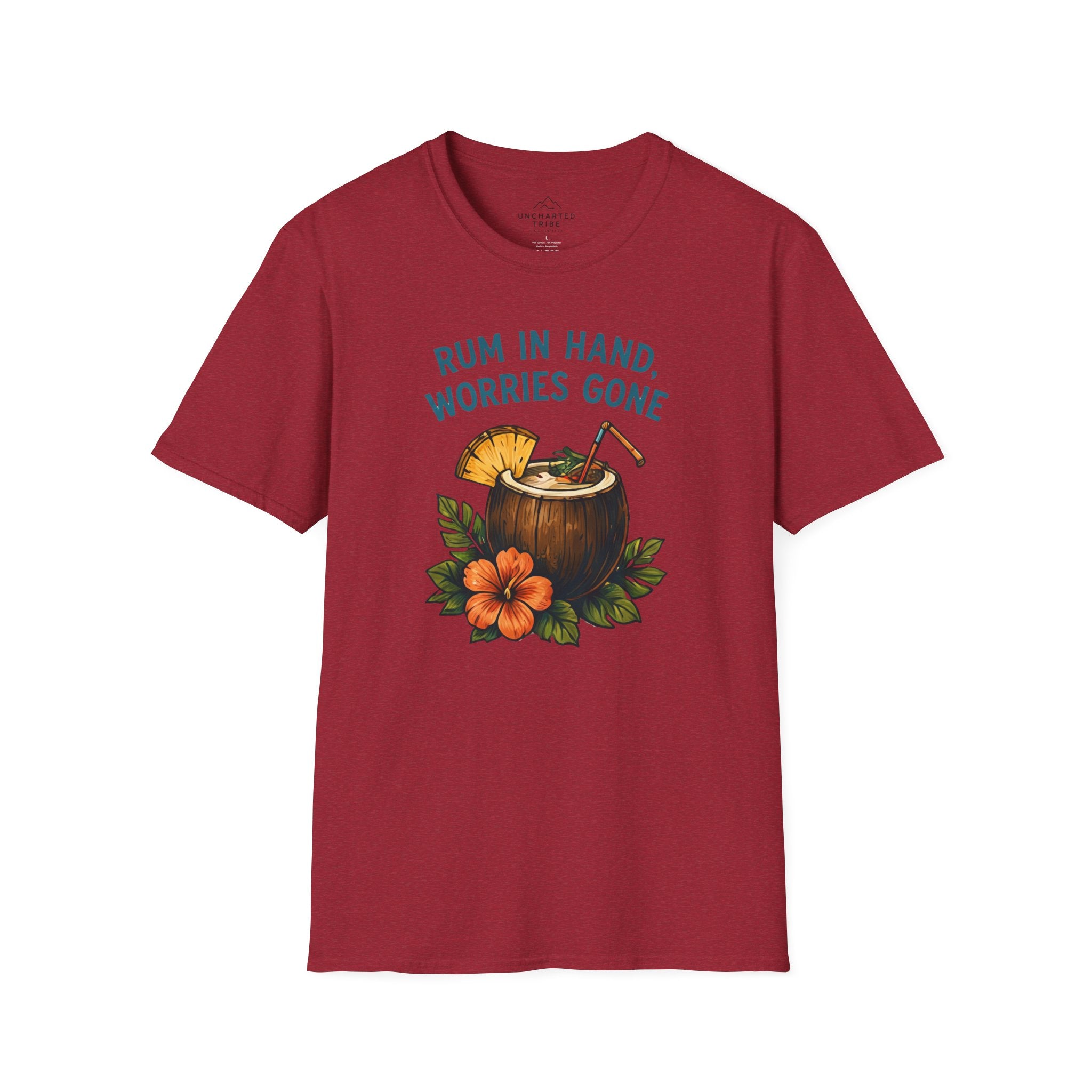 Rum in Hand, Worries Gone T-Shirt