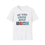 Eat Sleep Cruise Repeat T-shirt