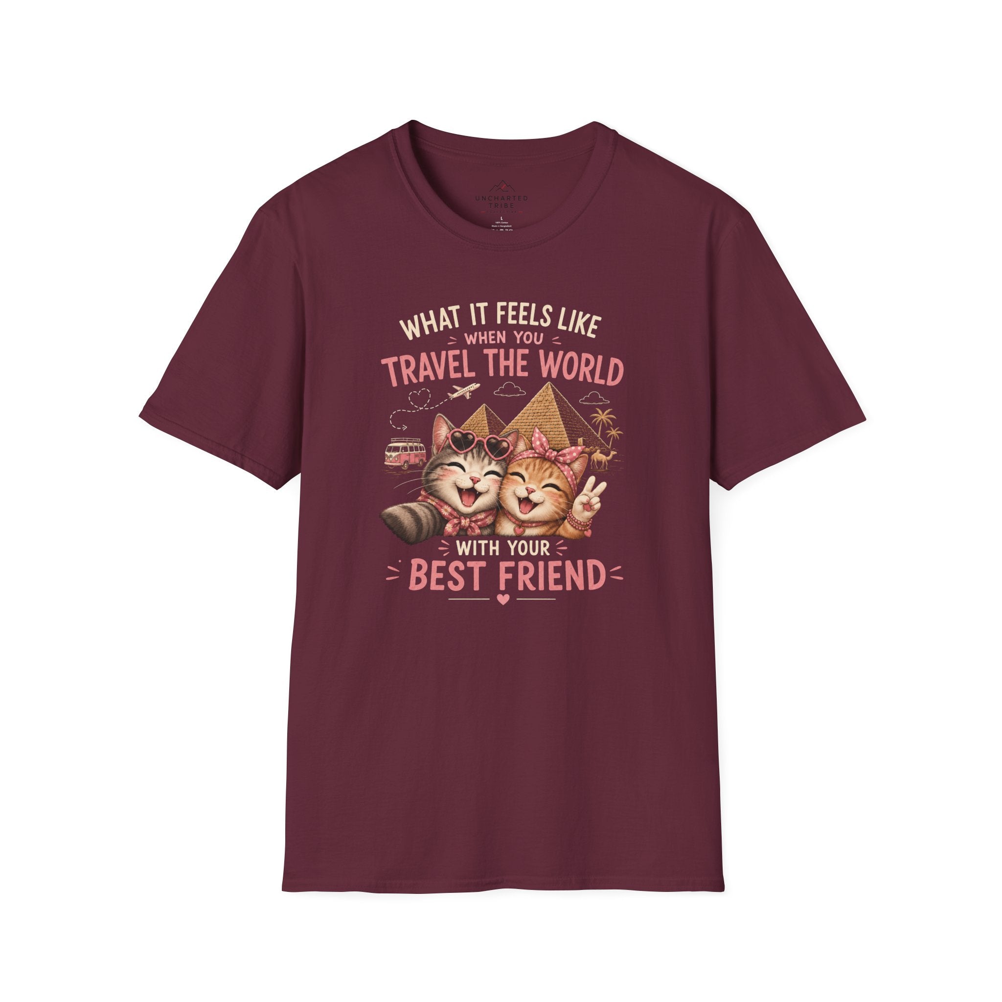 Traveling Kitty Best Friends T-Shirt